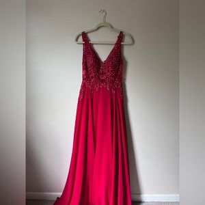 Red JVN Prom Dress Size 6